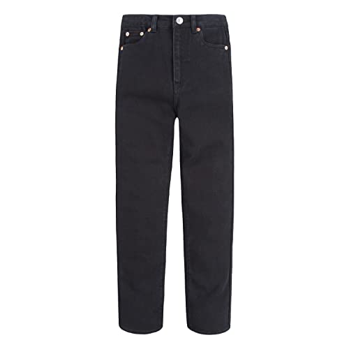 Levi's Kids Mädchen LVG Ribcage Straight Ankle 4EF312 Jeans, Black Heart, 10 Years von Levi's