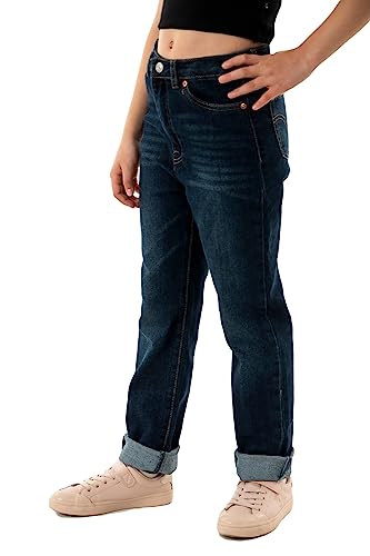 Levi's Kids Mädchen LVG Ribcage Straight Ankle 4EF312 Jeans, Retrograde, 10 Years von Levi's