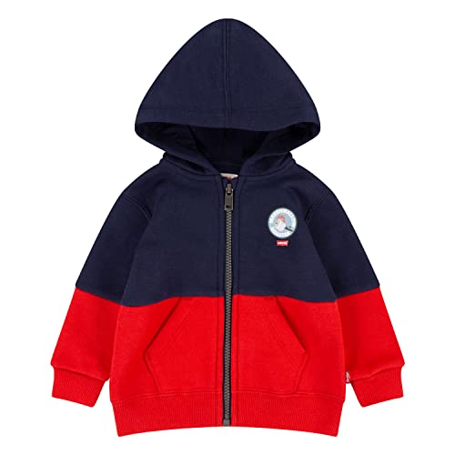 Levi's Kids full zip badge hoodie Baby Jungen Naval Academy 36 Monate von Levi's