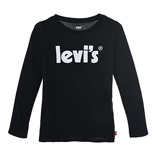 Levi's Kids ls poster logo top Mädchen Schwarz 12 Jahre von Levi's