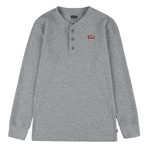 Levi's Kids Lvb ls thermal henley knit top Jungen Gris (Grey Heather ) 2 Jahre von Levi's