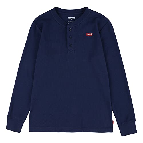 Levi's Kids Lvb ls thermal henley knit top Jungen Blue (Naval Academy) 10 Jahre von Levi's