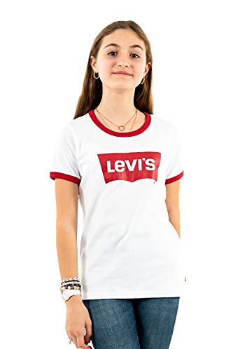 Levi's Kids oversized batwing ringer Mädchen Weiß 14 Jahre von Levi's