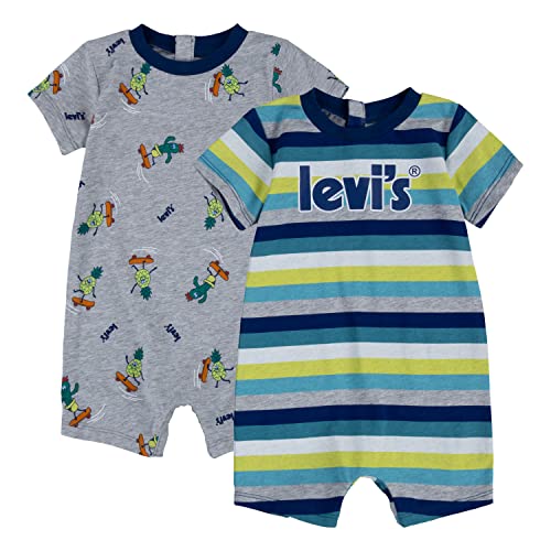 Levi's Kids pineapple print and stripe Baby Jungen Light Grayheather 3 Monate von Levi's