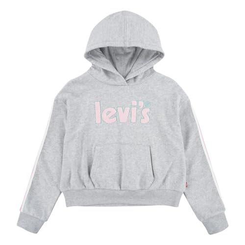 Levi's Kids pullover hoodie with tapin Mädchen Light Grayheather 14 Jahre von Levi's