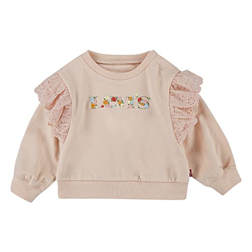 Levi's Kids ruffle crew sweatshirt Baby Mädchen Pale Peach 18 Monate von Levi's