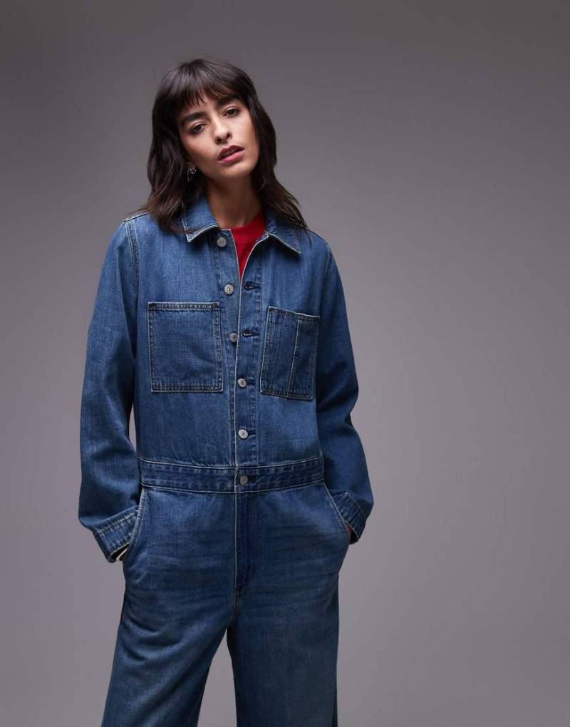 Levi's - Kultiger Jeans-Jumpsuit in Mittelblau von Levi's