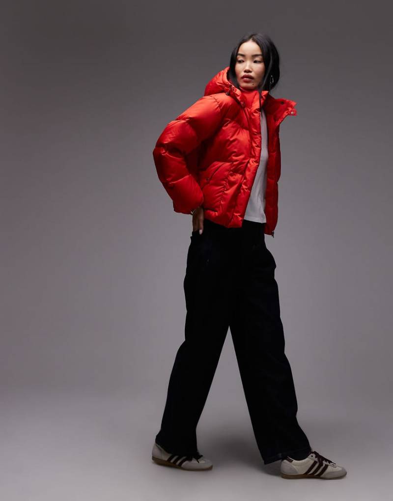 Levi's - Kurzer Puffermantel in Rot im Westernstil von Levi's