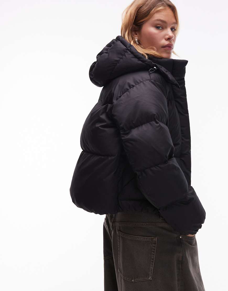 Levi's - Kurzer Western-Puffermantel in Schwarz von Levi's