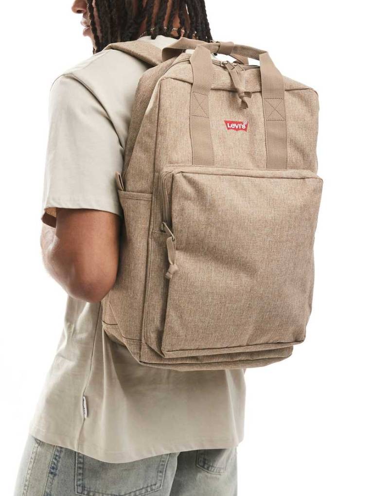 Levi's - L-Pack - Großer Rucksack in Khaki-Hellbraun von Levi's