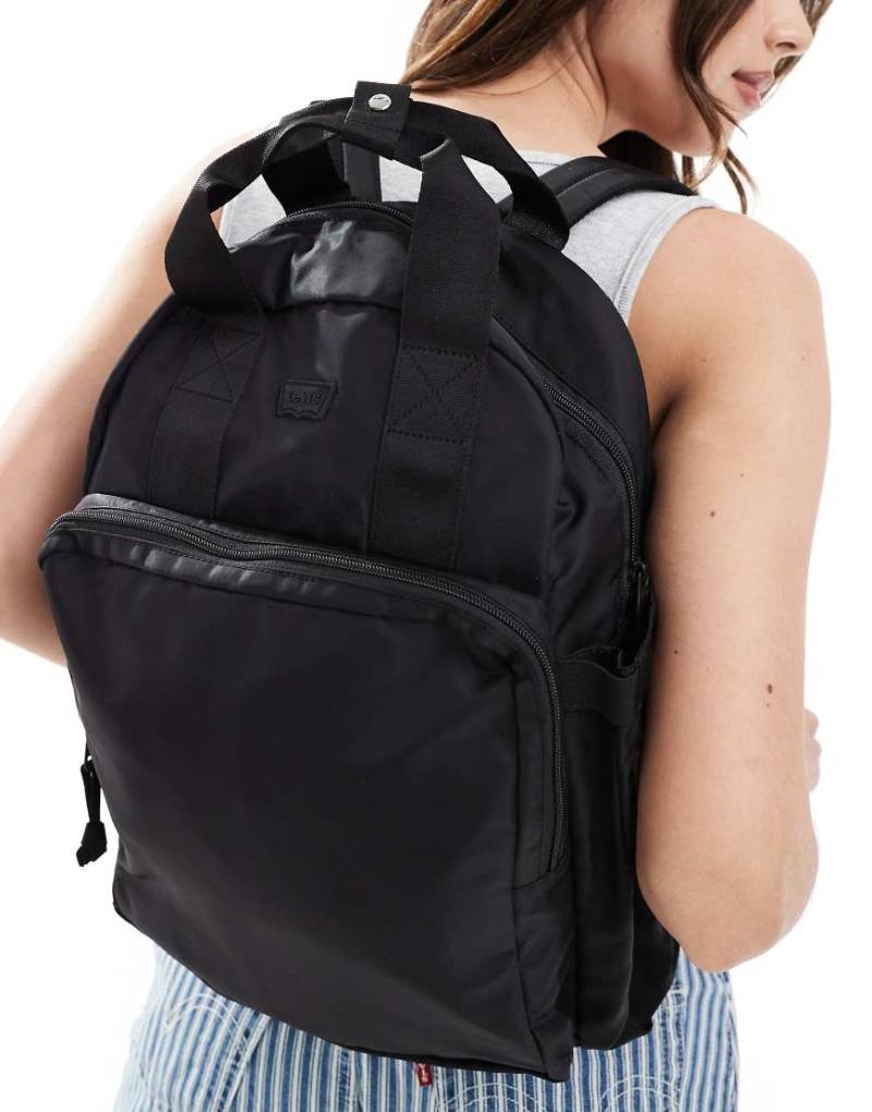Levi's - L-Pack - Nylon-Rucksack in Schwarz von Levi's