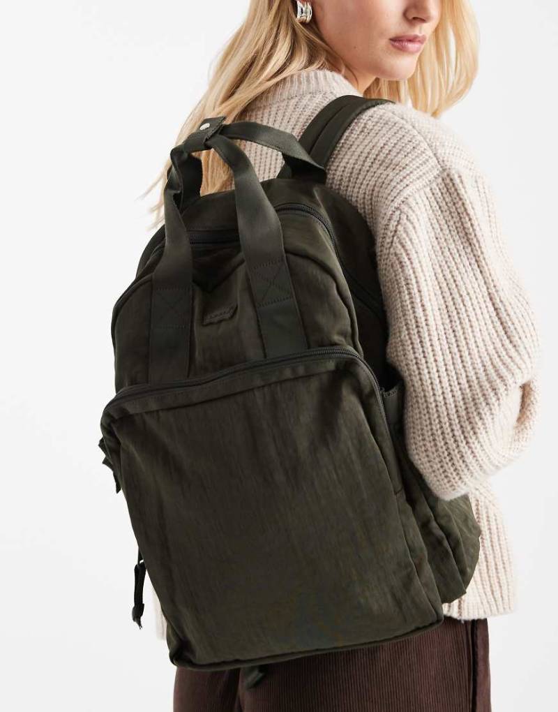 Levi's - L-Pack - Rucksack aus Nylon in Khaki-Grün von Levi's