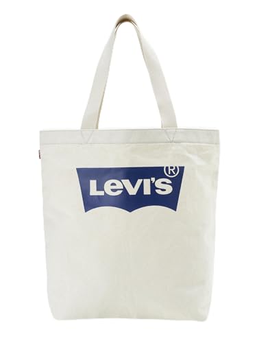 Levi's LEVIS FOOTWEAR AND ACCESSORIES Batwing Tote Ecru with Blue Batwing, Ecru/Blau, 227853 von Levi's