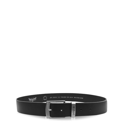 Levi's Herren Hebron Gürtel, Schwarz (Noir Regular Black 59), 85 cm von Levi's