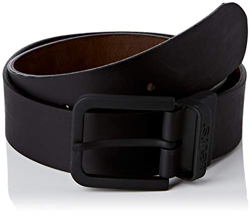 Levi's Unisex Reversible Core Metal Belt Gürtel, Schwarz, 100 von Levi's