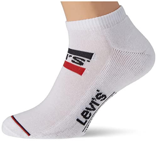 Levi's Unisex Sneaker Socks, White, 43/46 von Levi's