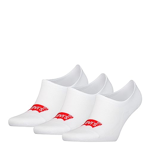 Levi's Unisex Footie Socks, White, 35/38 von Levi's