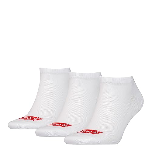 Levi's Unisex Sneaker Socks, White, 39/42 von Levi's