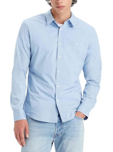 Levi's LS BATTERY HM SHIRT SLIM BLUES Herren, Soft Chambray Blue, M von Levi's