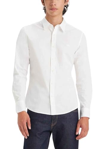 Levi's LS BATTERY HM SHIRT SLIM NEUTRALS Herren, Bright White, L von Levi's