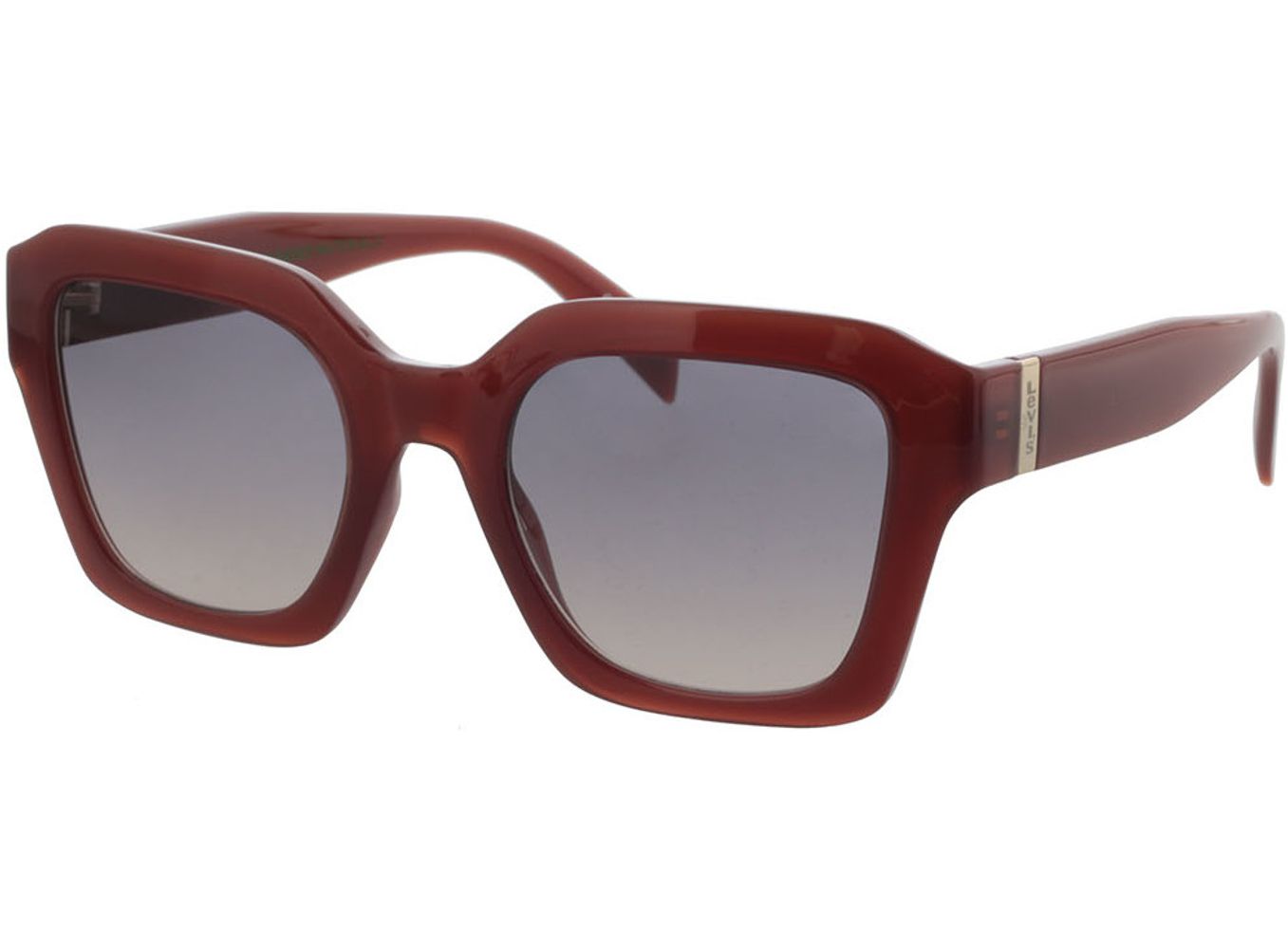 Levi's LV 1027/S 09Q/GB 53-21 Sonnenbrille mit Sehstärke erhältlich, Damen, Vollrand, Rechteckig von Levi's