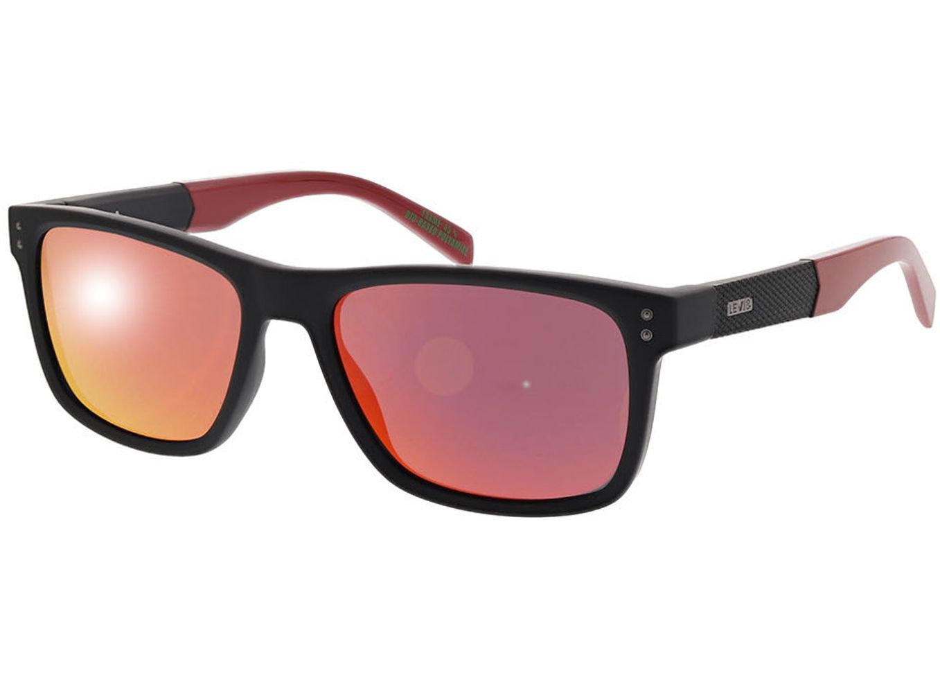 Levi's LV 5059/S BLX/UZ 55-17 Sonnenbrille mit Sehstärke erhältlich, Herren, Vollrand, Rechteckig von Levi's