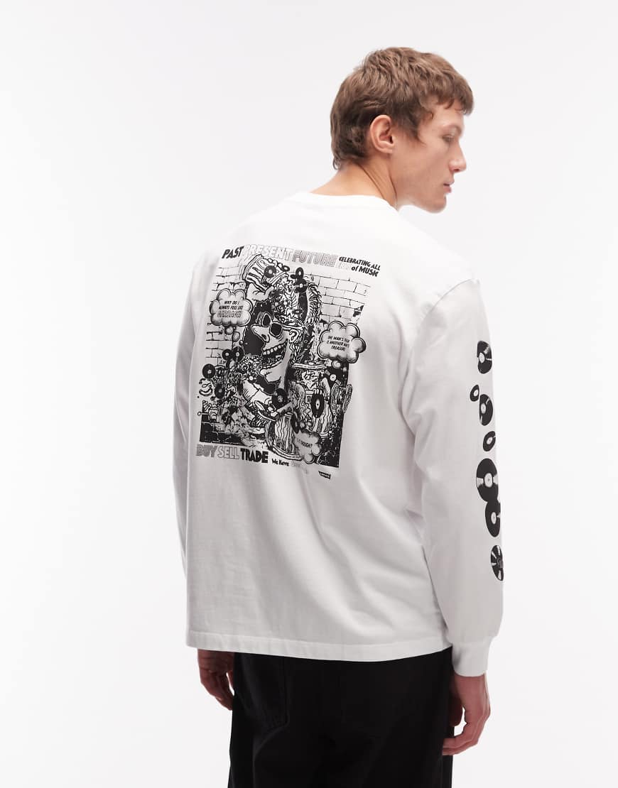 Levi's - Langärmliges Authentic-Fit-Shirt in Weiß mit Rückenprint von Levi's