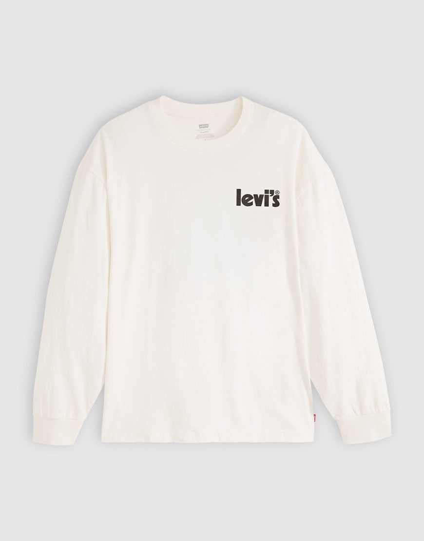 Levi's - Langärmliges Shirt in Beige mit „Off Beets"-Rückenprint und klassischer Passform-Neutral Levi's - Langärmliges Shirt in Beige mit „Off Beets"-Rückenprint und klassischer Passform-Neutral von Levi's