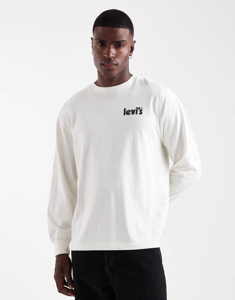 Levi's - Langärmliges Shirt in Beige mit „Off Beets"-Rückenprint und klassischer Passform-Neutral von Levi's