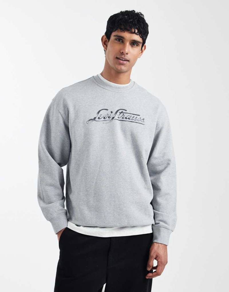 Levi's - Legeres Sweatshirt in Grau mit Logografik von Levi's