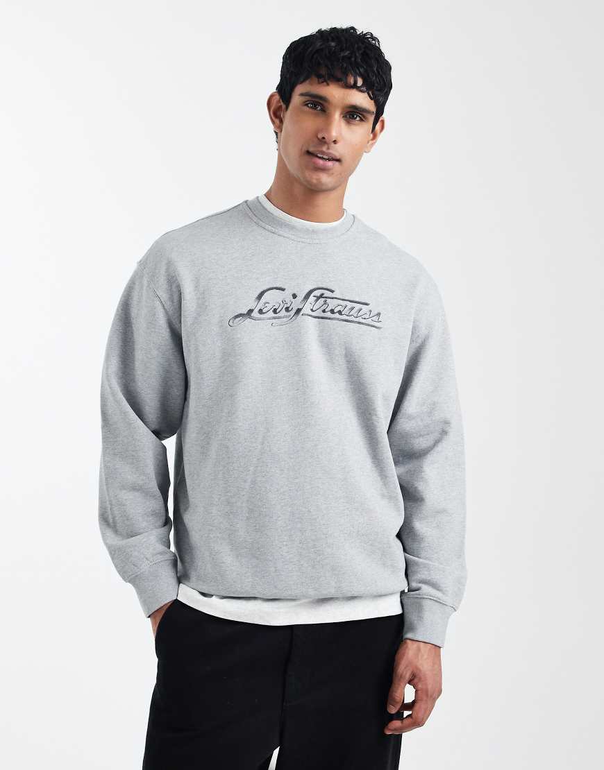Levi's - Legeres Sweatshirt in Grau mit Logografik von Levi's