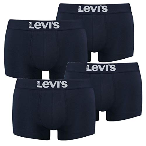Levis Herren Trunk Boxershort 200SF - 2x2 Paar Shorts (4er Pack), Farbe:Navy, Bekleidungsgröße:S von Levi's