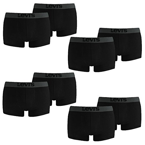 Levi's Levis Herren Trunk Boxershort 200SF - 4x2 Paar Shorts (8er Pack) - Jet Black (884) - M von Levi's