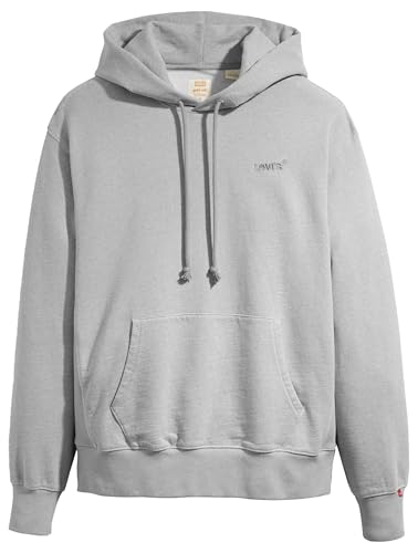 Levis Men's The Authentic Hoodie Neutrals, Light Gray Htr BROS, L von Levi's