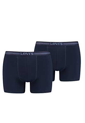 Levi's Herren tencel boxer brief Retroshorts, Navy, L (2er Pack) von Levi's