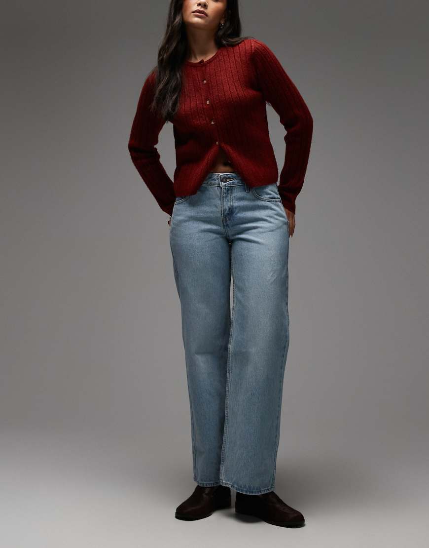 Levi's - Locker sitzende Jeans in Hellblau mit niedrigem Bund und geradem Beinschnitt von Levi's