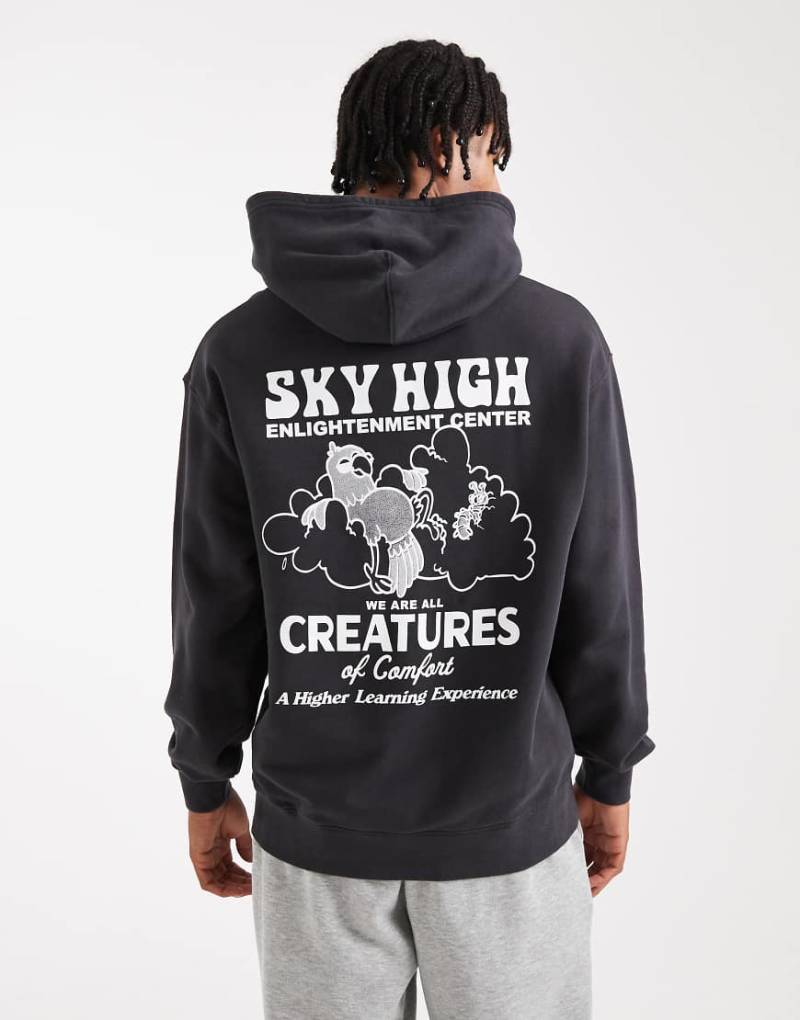Levi's - Locker sitzender Kapuzenpullover in Schwarz mit „Sky High"-Print von Levi's