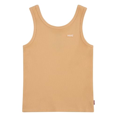 Levi's Mädchen Ribbed Lvg Meet and Greet Geripptes Tank 3ek116 T-Shirt, Korallensand, 8 Jahre von Levi's
