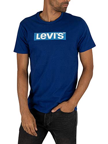 Levi's Men's Graphic Set-in Neck T-Shirt, (Boxtab Ssnl Sodalite Blue 0540), Small von Levi's