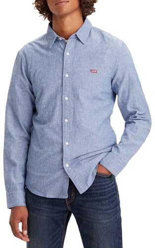 Levi's Men's LS Battery HM Slim Shirt, Navy Peony, XS Levi's Men's LS Battery HM Slim Shirt, Navy Peony, XS von Levi's