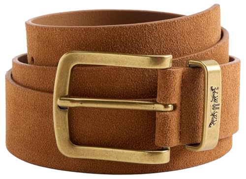 Levi's Men's Metal Two Horse Keeper Ov Bovine Leather Belt, Caramel Cafe, 90 von Levi's