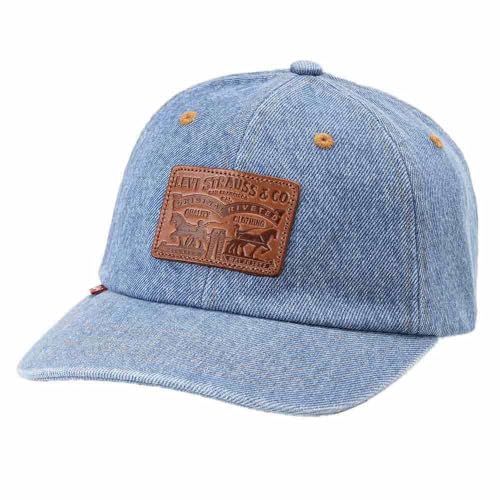 Levi's Men's Relaxed Dad Heritage Cap, Light Blue, UN von Levi's
