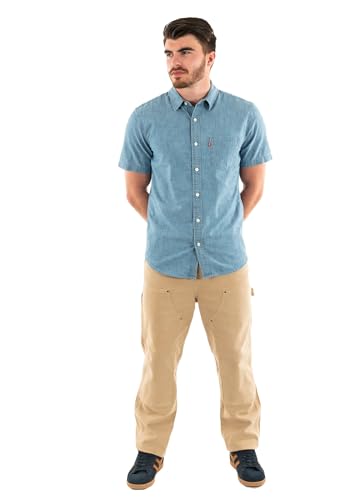 Levi's Men's S/S Sunset 1 PKT STANDRD Shirt, Sebastian Chambray L, S von Levi's