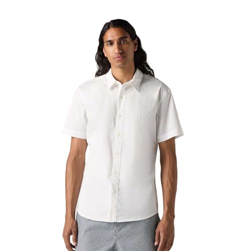 Levi's Men's SS Battery HM Slim Shirt, Bright White, M Levi's Men's SS Battery HM Slim Shirt, Bright White, M von Levi's