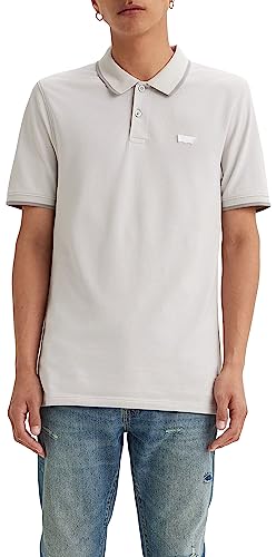 Levi's Herren Slim Housemark Polo Hemd,Quarter Tipping Quiet Gray,L von Levi's