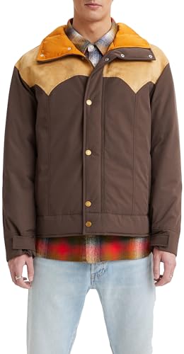 Levi's Men's Webster Western Puffer Jacket, Chocolate Brown, S von Levi's