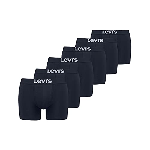 Levi's Herren Levi's Men's Solid Basic Boxers (6 pack) Boxer Shorts, blau, XL von Levi's
