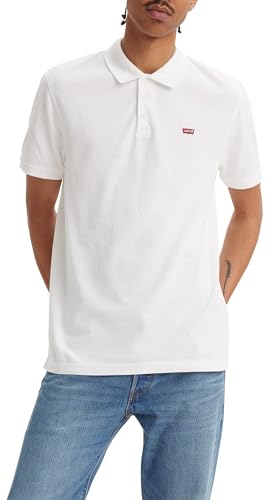 Levi's Herren Housemark Polo T-Shirt,White +,M Levi's Herren Housemark Polo T-Shirt,White +,M von Levi's