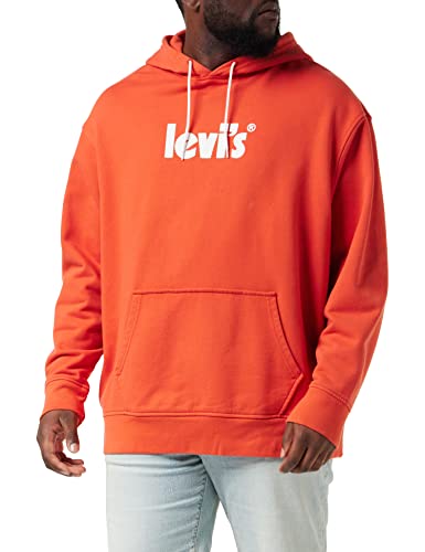 Levi's Herren Relaxed Graphic Sweatshirt Hoodie Kapuzenpullover,Red Clay,S von Levi's
