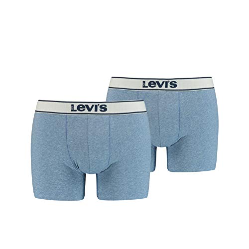 Levi's Herren Levi's Vintage Heather boxershorts voor heren, verpakking van 2 stuks Boxer Shorts, Light Blue, M EU von Levi's